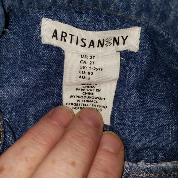 Artisans NY Sleeveless Demin vest size 2T - Picture 3 of 4